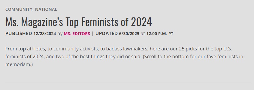Top Feminists of 2024: From Texas Lawsuits to Global Movements